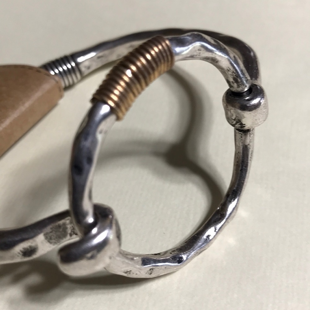 Wire Wrapped Bangle Bracelet - Picture 3 of 3